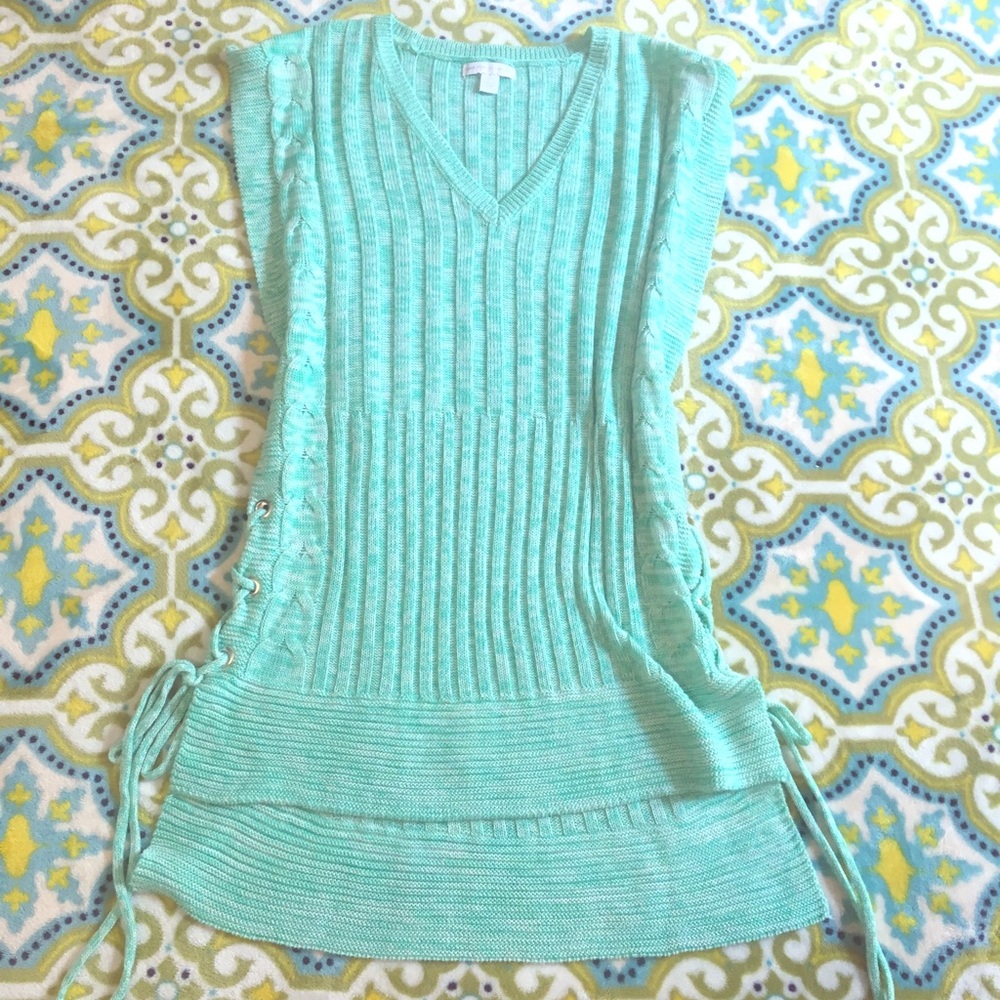 New York and Company sleeveless poncho sweater